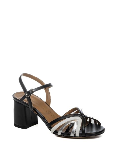 Sandalo pelle soft nero combo ALBANO | 401SOFT-COMBO NER
